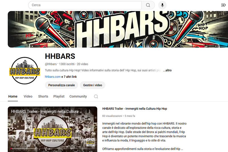 Canale YouTube HHBars